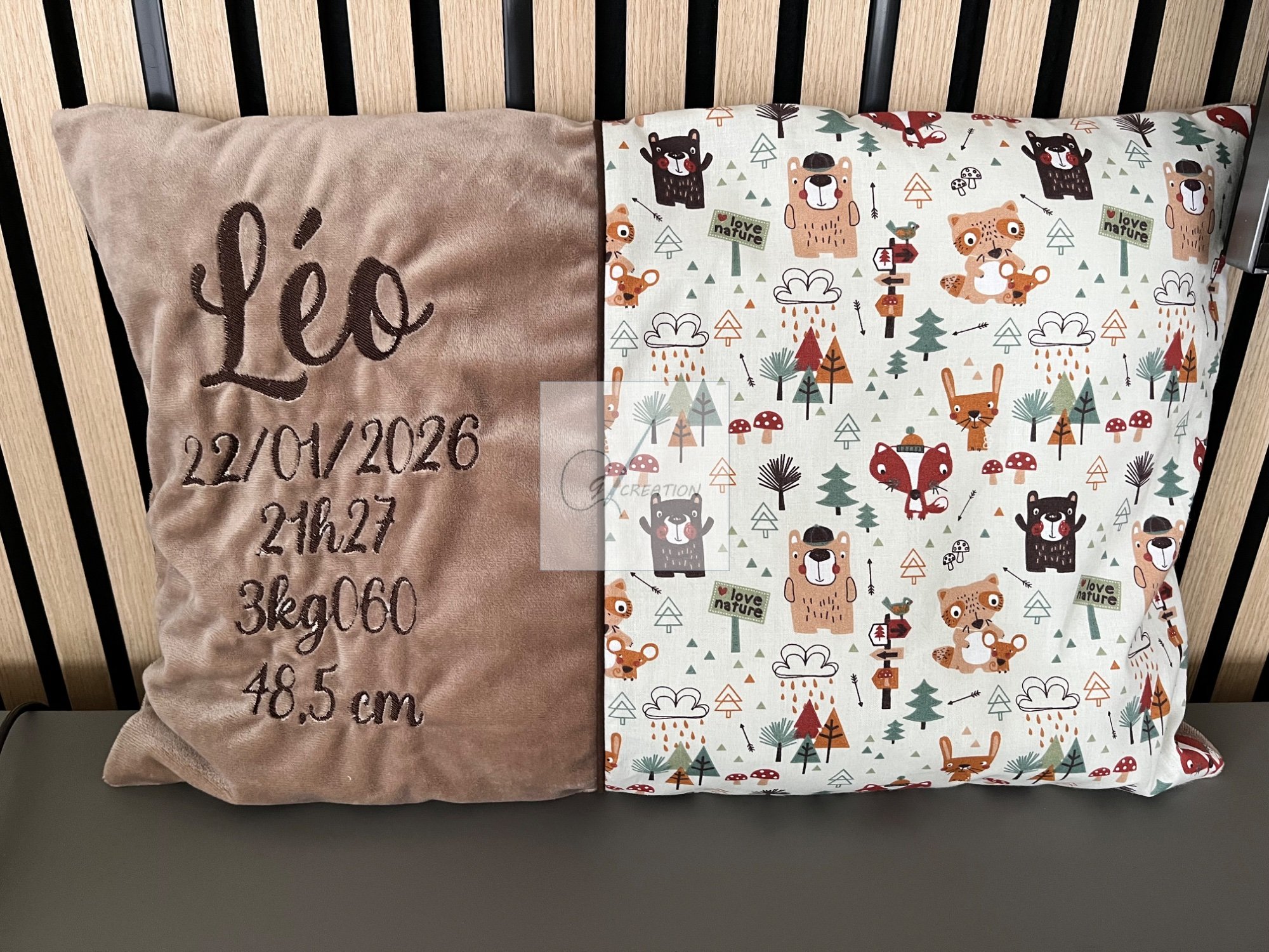 Coussin naissance Léo