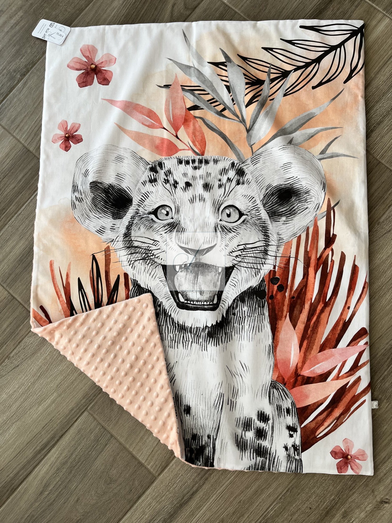 Couverture Panneau (Couverture Lionne — ± 70/100cm)